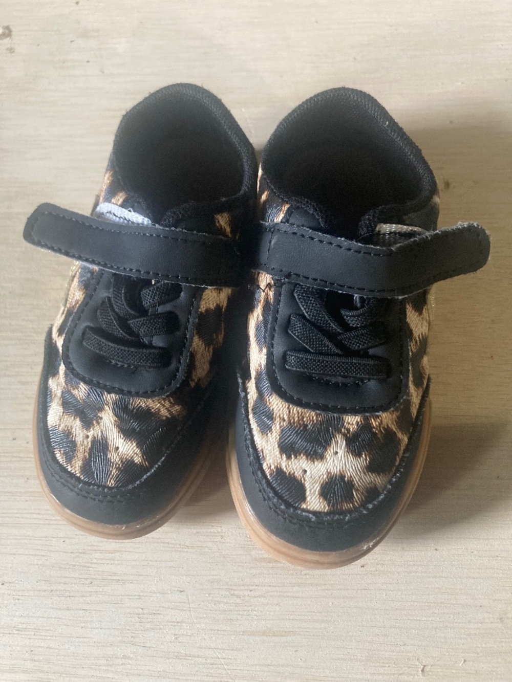 SHEIN Toddler Shoes 2-Pair Lot – Leopard Print & White Slip ons
